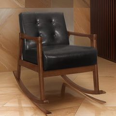 Herry Solid Wood Rocking Chair for Modern Living - Wooden Bazar