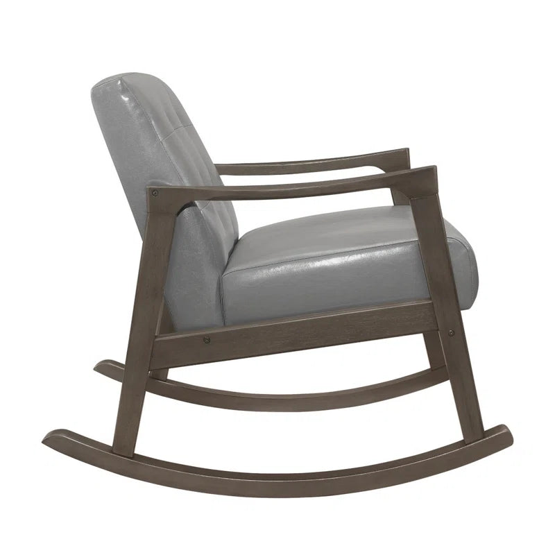 Herry Solid Wood Rocking Chair for Modern Living - Wooden Bazar