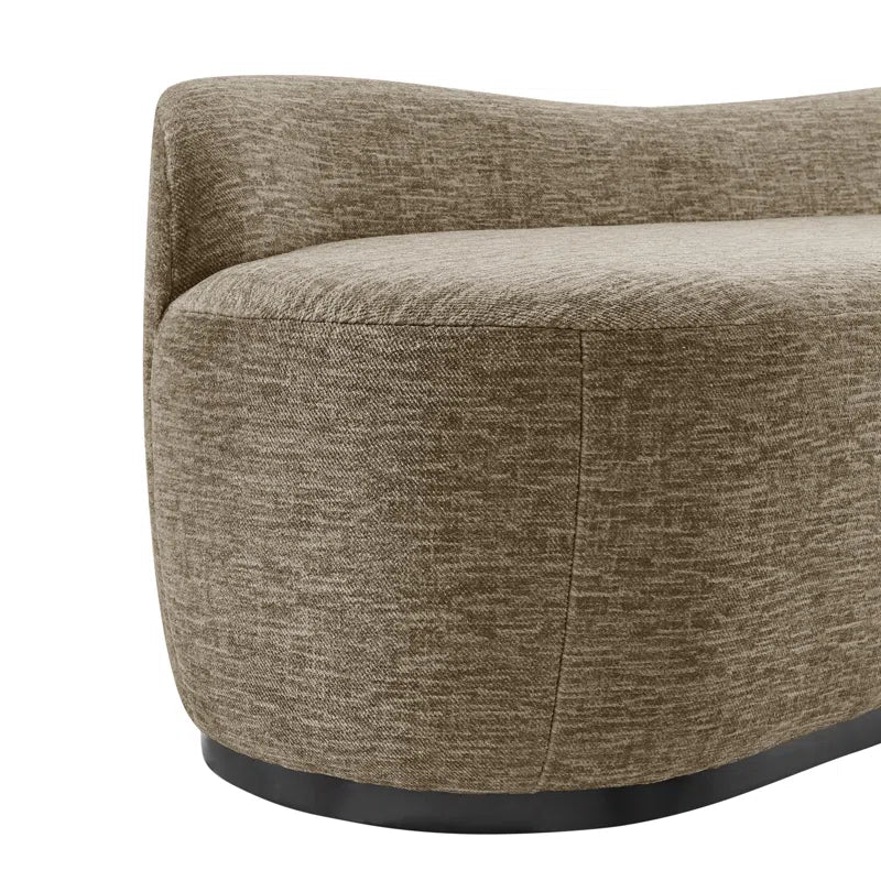 Zanz Polyester Upholstered Bench - Wooden Bazar