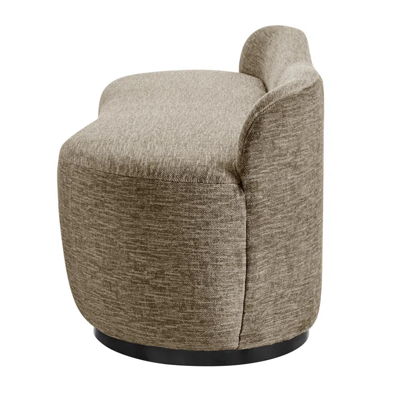 Zanz Polyester Upholstered Bench - Wooden Bazar