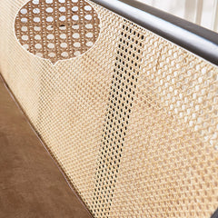 Handwoven Genuine Rattan Sofa with – Lightweight & Breathable