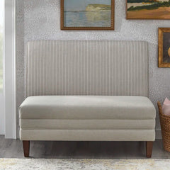 Shaaloon Polyester Upholstered Bench - Wooden Bazar