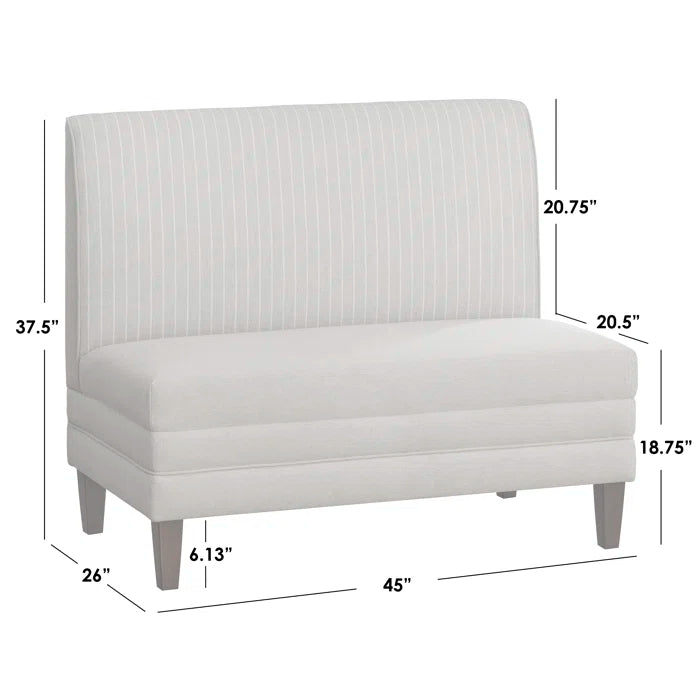 Shaaloon Polyester Upholstered Bench - Wooden Bazar