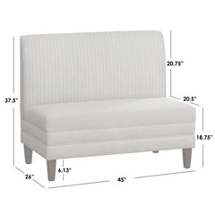 Shaaloon Polyester Upholstered Bench - Wooden Bazar