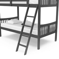 Twin Bunk Bed - Wooden Bazar