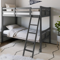 Twin Bunk Bed - Wooden Bazar