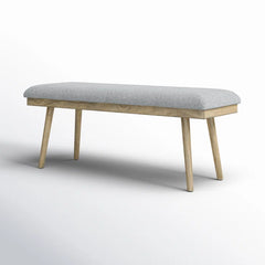 Sheik  Polyester Upholstered Bench -0 Wooden Bazar