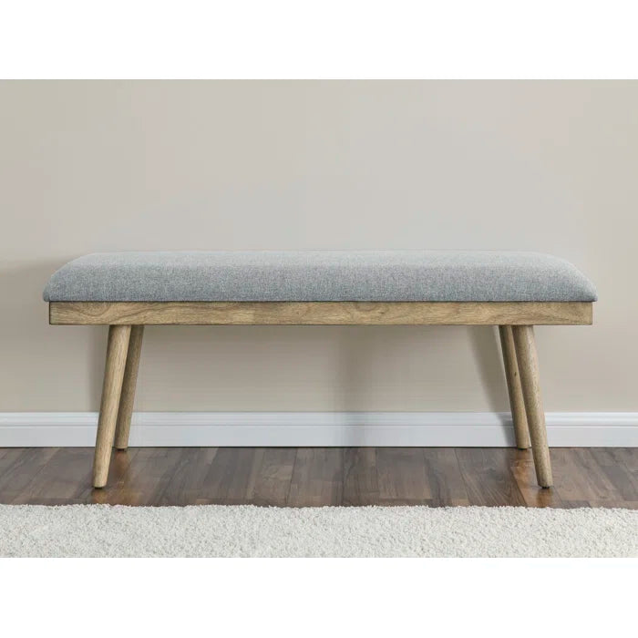 Sheik  Polyester Upholstered Bench -0 Wooden Bazar