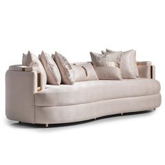 Carmelaz 102'' Square Arm Curved Sofa Luxury Sofa Set
