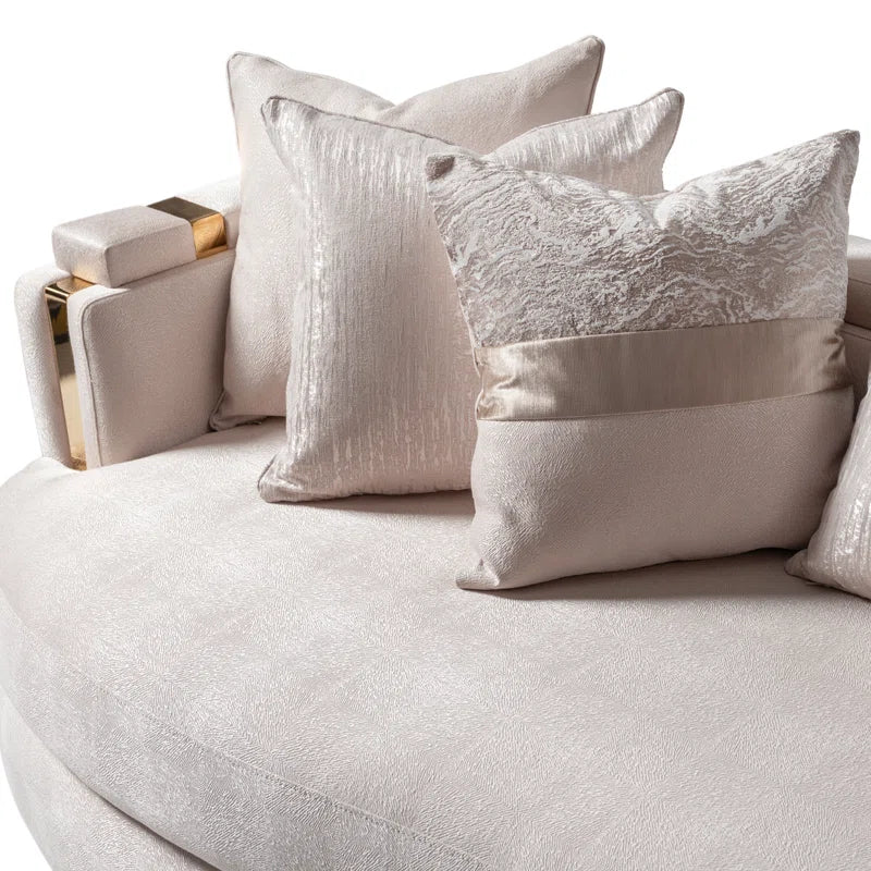 Carmelaz 102'' Square Arm Curved Sofa Luxury Sofa Set