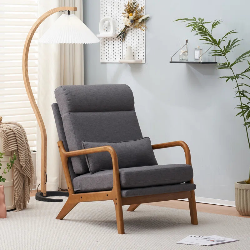 Saello New Upholstered Armchair For Modern Living  - Wooden bazar