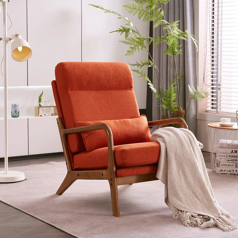 Saello New Upholstered Armchair For Modern Living  - Wooden bazar