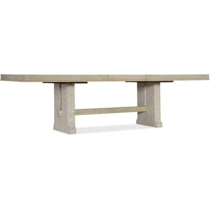 Lemperate Modern 9-Piece  Double Pedestal Dining Set with Upholstered Chair