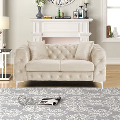 Castanoz 3 - Piece Velvet Living Room Set Luxury Sofa Set