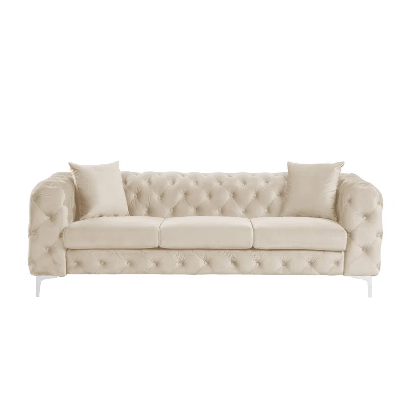 Castanoz 3 - Piece Velvet Living Room Set Luxury Sofa Set