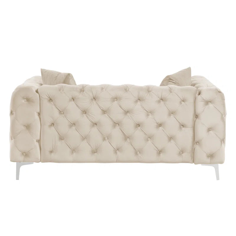 Castanoz 3 - Piece Velvet Living Room Set Luxury Sofa Set