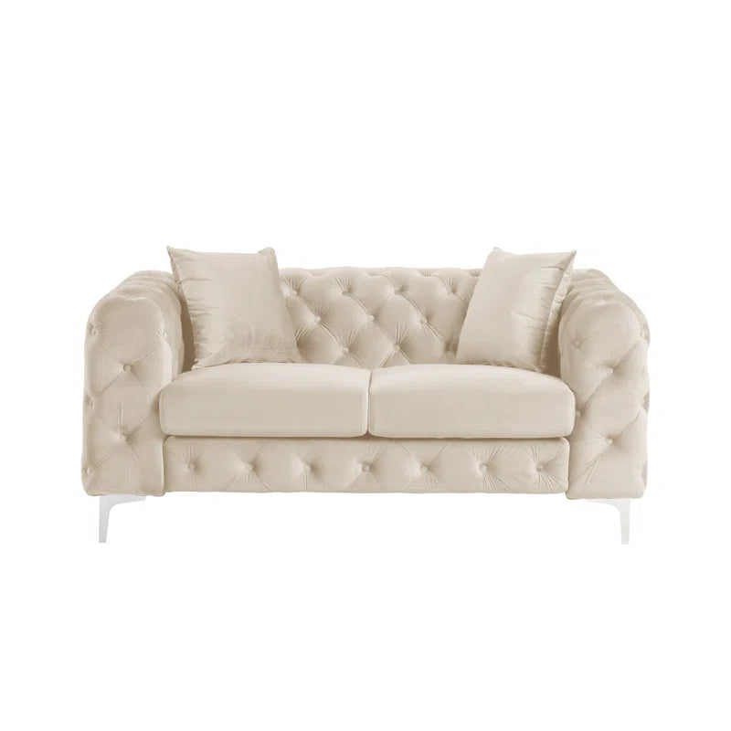 Castanoz 3 - Piece Velvet Living Room Set Luxury Sofa Set