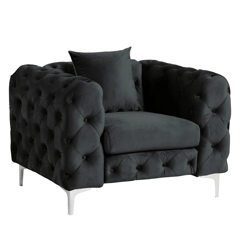 Castanoz 3 - Piece Velvet Living Room Set Luxury Sofa Set