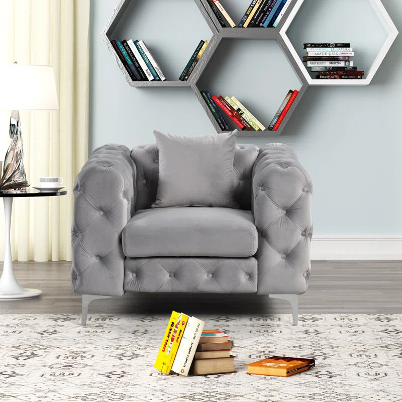 Castanoz 3 - Piece Velvet Living Room Set Luxury Sofa Set