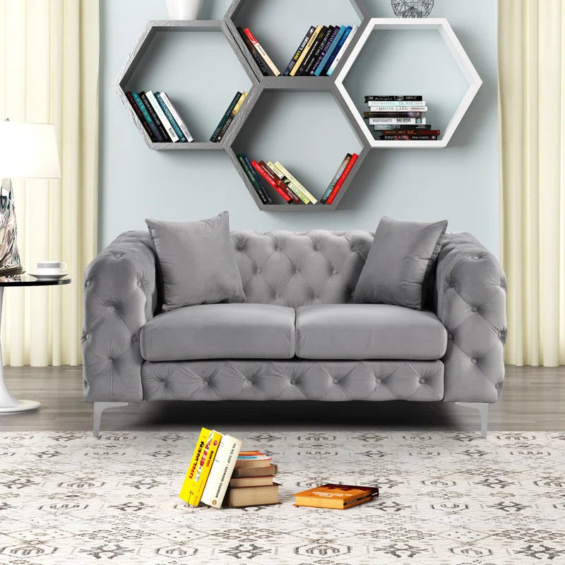 Castanoz 3 - Piece Velvet Living Room Set Luxury Sofa Set