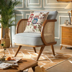 Handwoven Natural Rattan Sofa – Breathable, Durable & Elegant Seating