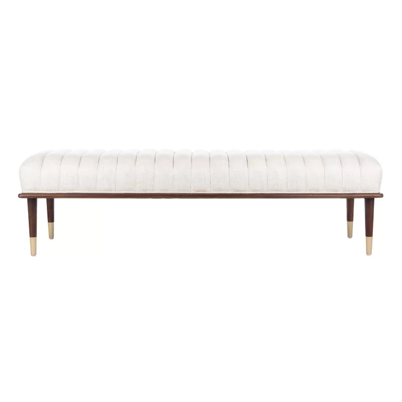 DAASKIL Velvet Upholstered Bench - Wooden Bazar