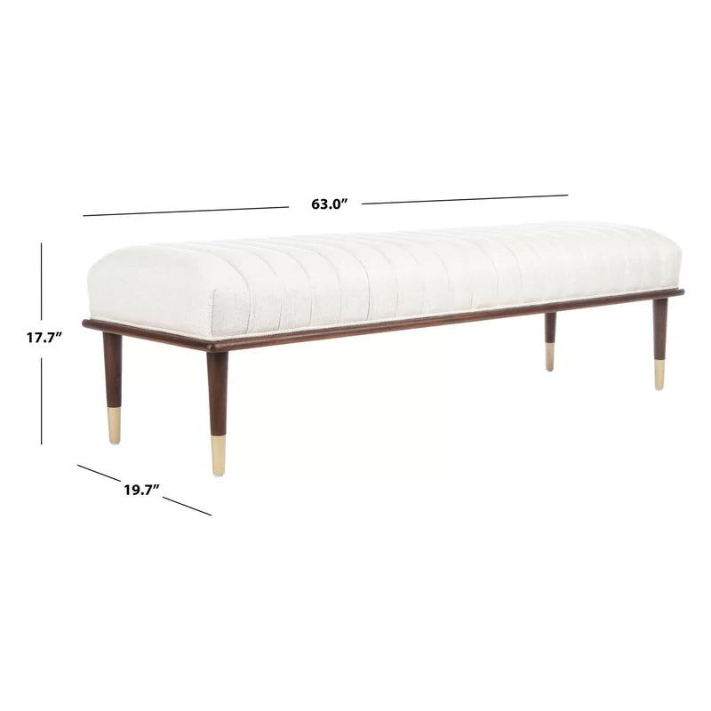 DAASKIL Velvet Upholstered Bench - Wooden Bazar