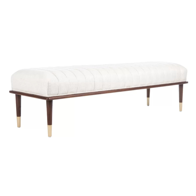 DAASKIL Velvet Upholstered Bench - Wooden Bazar