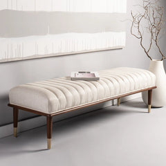 DAASKIL Velvet Upholstered Bench - Wooden Bazar