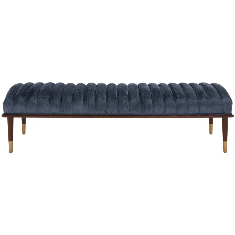 DAASKIL Velvet Upholstered Bench - Wooden Bazar