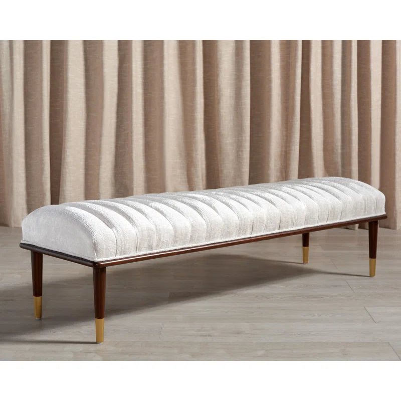 DAASKIL Velvet Upholstered Bench - Wooden Bazar