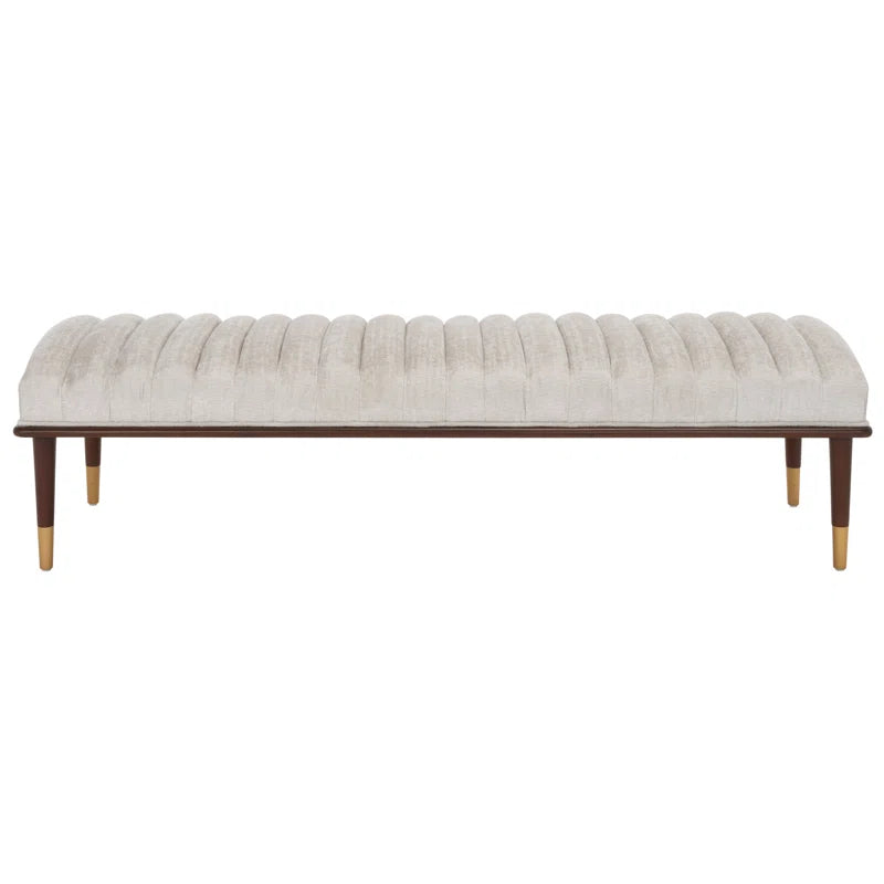 DAASKIL Velvet Upholstered Bench - Wooden Bazar