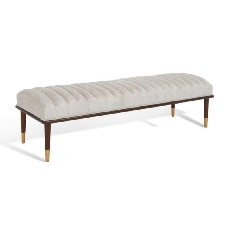 DAASKIL Velvet Upholstered Bench - Wooden Bazar