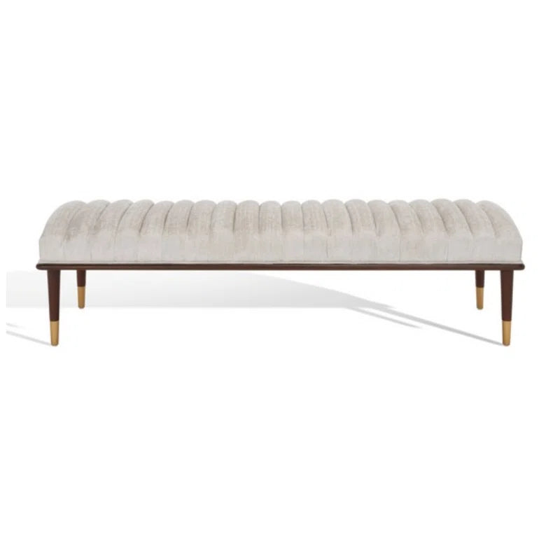 DAASKIL Velvet Upholstered Bench - Wooden Bazar