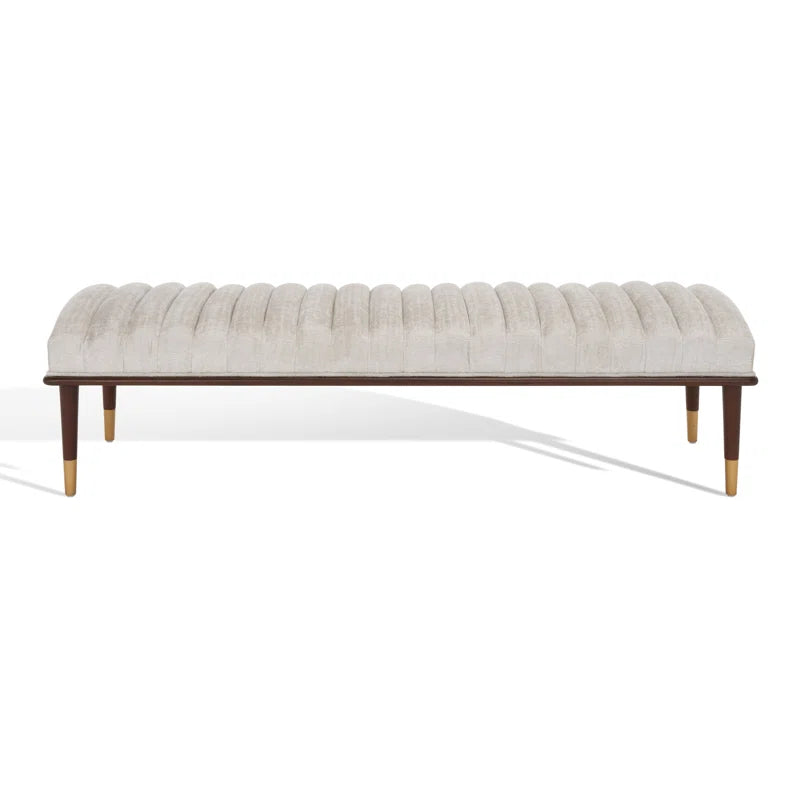 DAASKIL Velvet Upholstered Bench - Wooden Bazar