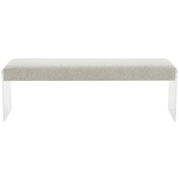 Nazool Chenille Upholstered Bench - Wooden bazar