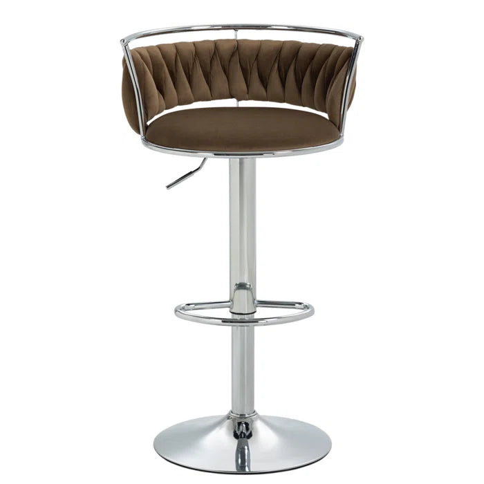 Christals Swivel Upholstered Counter and bar Stool (Set of 2)