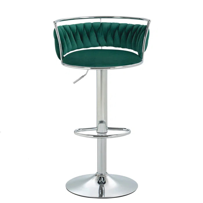 Christals Swivel Upholstered Counter and bar Stool (Set of 2)