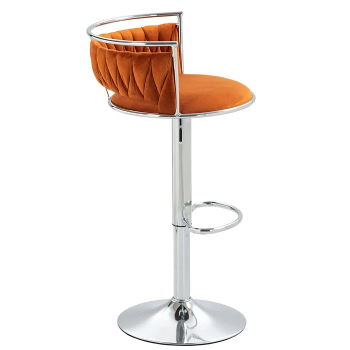 Christals Swivel Upholstered Counter and bar Stool (Set of 2)