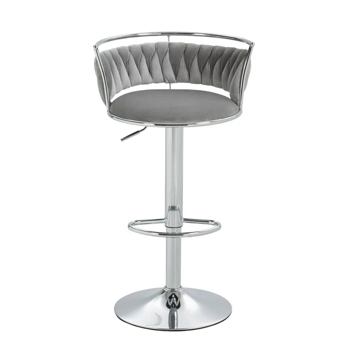 Christals Swivel Upholstered Counter and bar Stool (Set of 2)