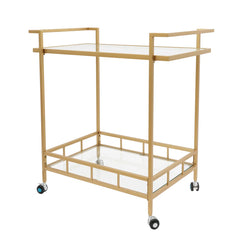 Bunid Metal Bar Cart - Wooden bazar