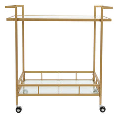 Bunid Metal Bar Cart - Wooden bazar