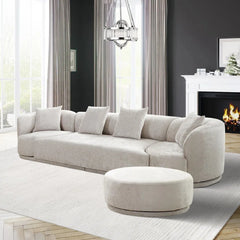 Cielon 4 - Piece Living Room Luxury Sofa Set