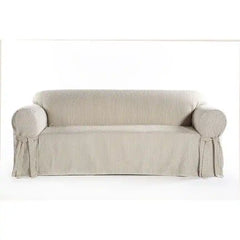 Classic Slipcovers Brushed Twill Loveseat Slipcover - Wooden bazar