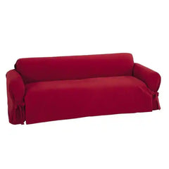 Classic Slipcovers Brushed Twill Loveseat Slipcover - Wooden bazar