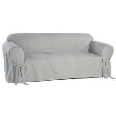 Classic Slipcovers Brushed Twill Loveseat Slipcover - Wooden bazar