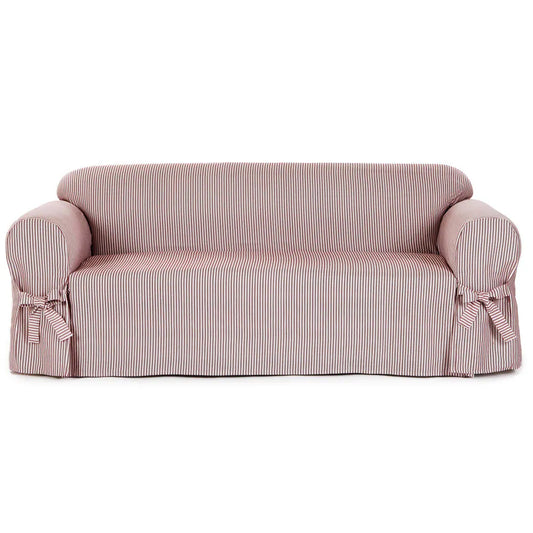Classic Slipcovers Brushed Twill Loveseat Slipcover - Wooden bazar