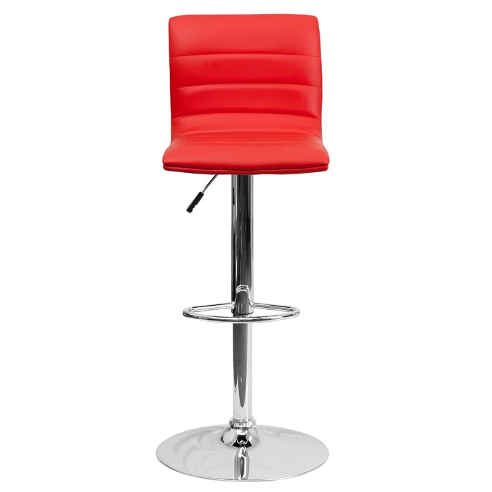 Clifto Modern Upholstered Adjustable-Height Counter and Bar stool with Footrest ( Set of 2 )