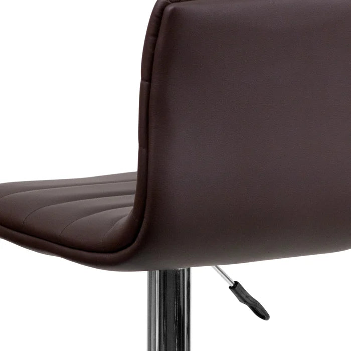 Clifto Modern Upholstered Adjustable-Height Counter and Bar stool with Footrest ( Set of 2 )