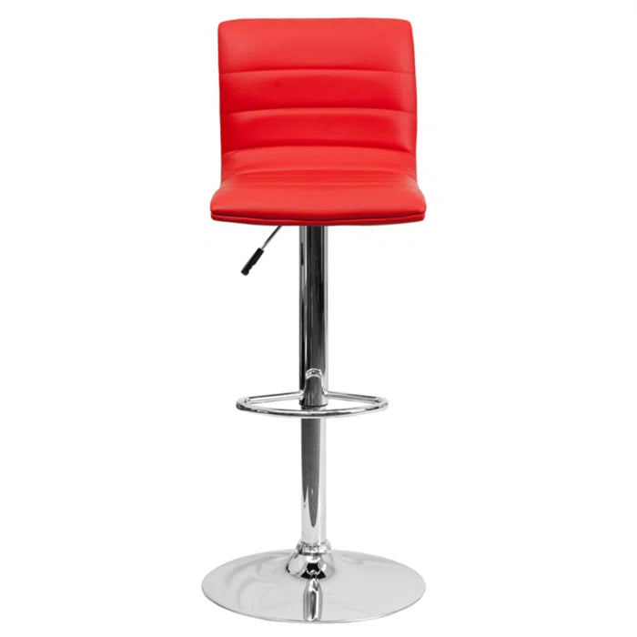 Clifto Modern Upholstered Adjustable-Height Counter and Bar stool with Footrest ( Set of 2 )